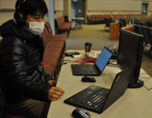 Rev. John Park, a member of the RF board, was our tech host.