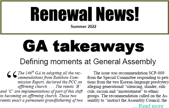 Renewal News Summer 2022